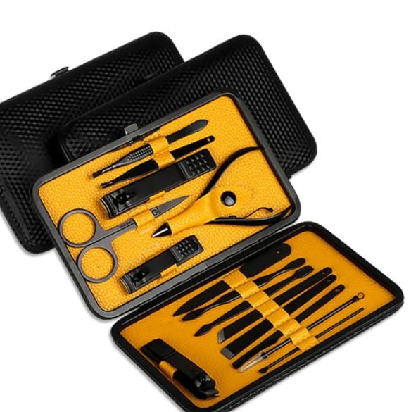 15 Piece Nail Care Tools Manicure Set Travel Case