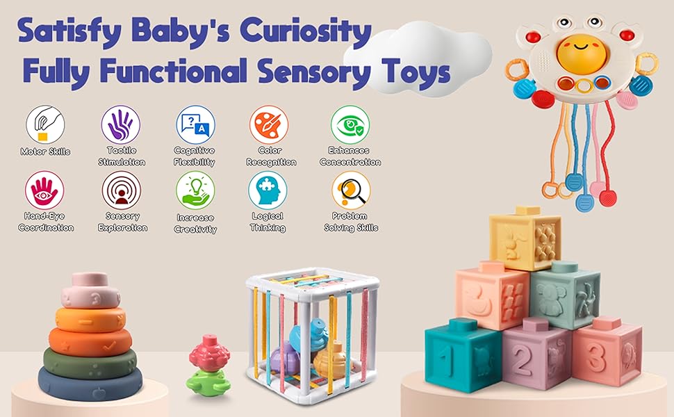 Montessori Baby Sensory Toy Set