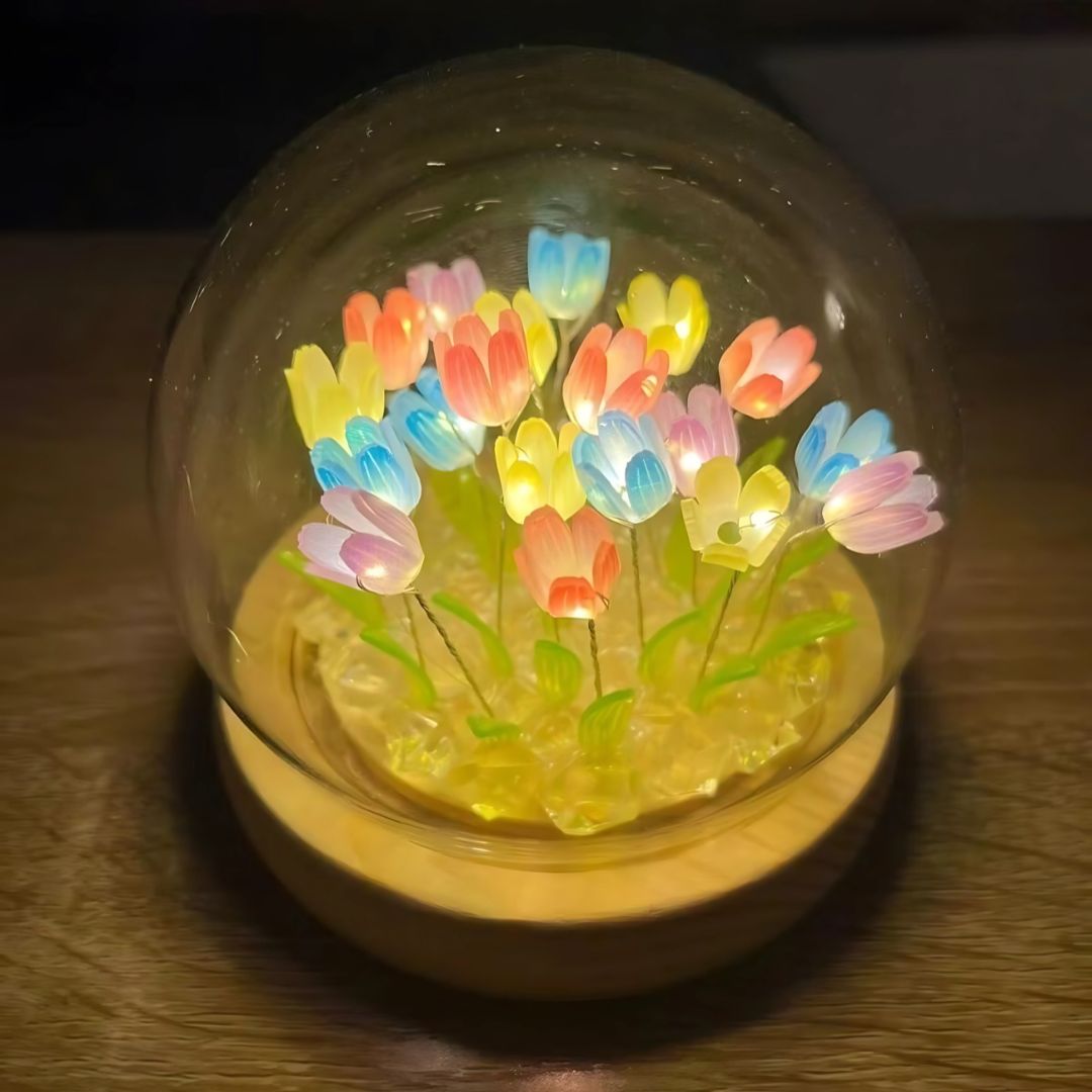 Tulip LED Flush Mount Night Light Fixture