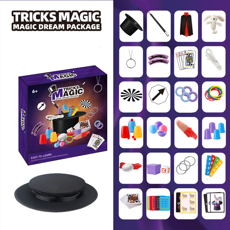 Kids Magic Kit with Magician Costume and Tutorial Videos