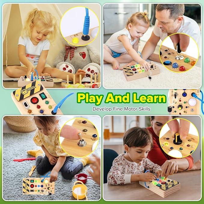 Montessori Switch Board Educational Toy for Kids