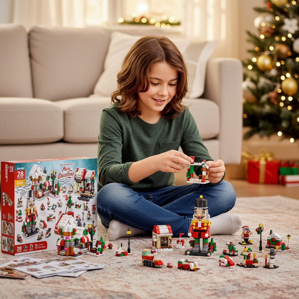 Building Block Advent Calendar 2025 Kids Toy