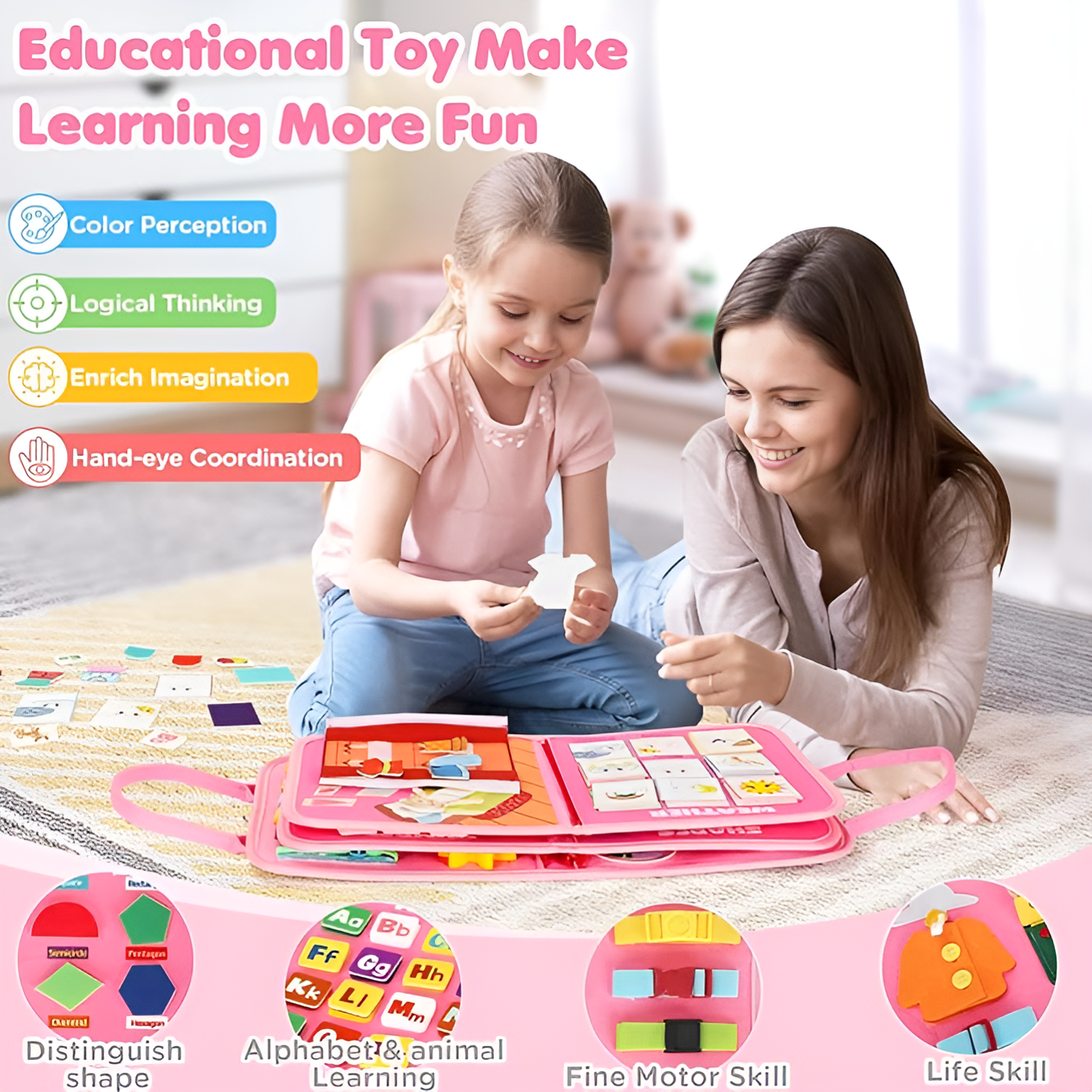 Montessori Busy Board Educational Toy Upgrade