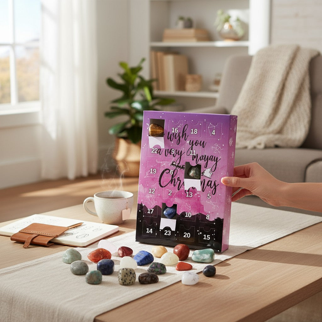Stones Crystals Advent Calendar 24 Days Christmas Gift 2025