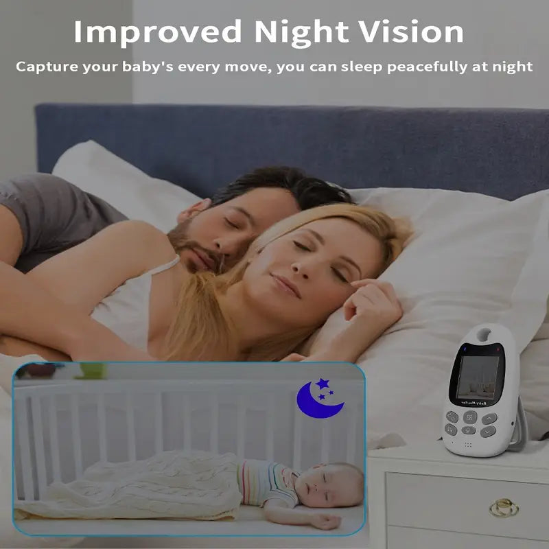 Wireless Baby Monitor Video Audio Night Vision Two-Way Communication