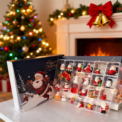 Advent Calendar with 24 Mini Figurines Set