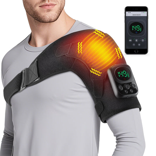 Wireless Shoulder Massage Device Detachable Control Unit