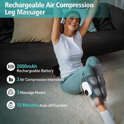 Leg Massager Air Compression Device for Foot and Leg Therapy