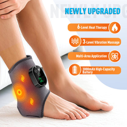 Cordless 4 in 1 Massage Pad for Elbow Knee Foot Ankle Relief
