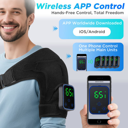 Wireless Shoulder Massager APP Control Detachable Design