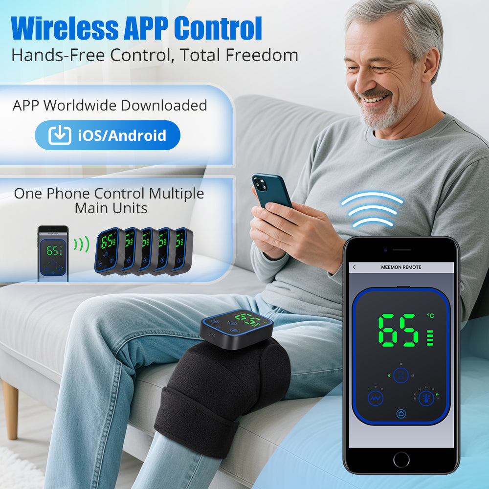 Knee Massager with Heat and App Control