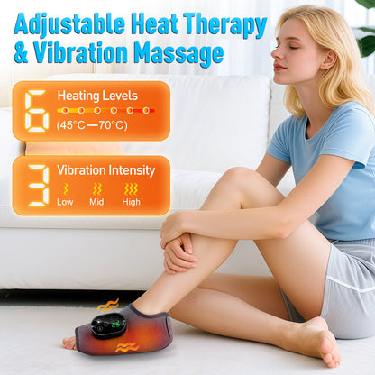 Cordless 4 in 1 Massage Pad for Elbow Knee Foot Ankle Relief