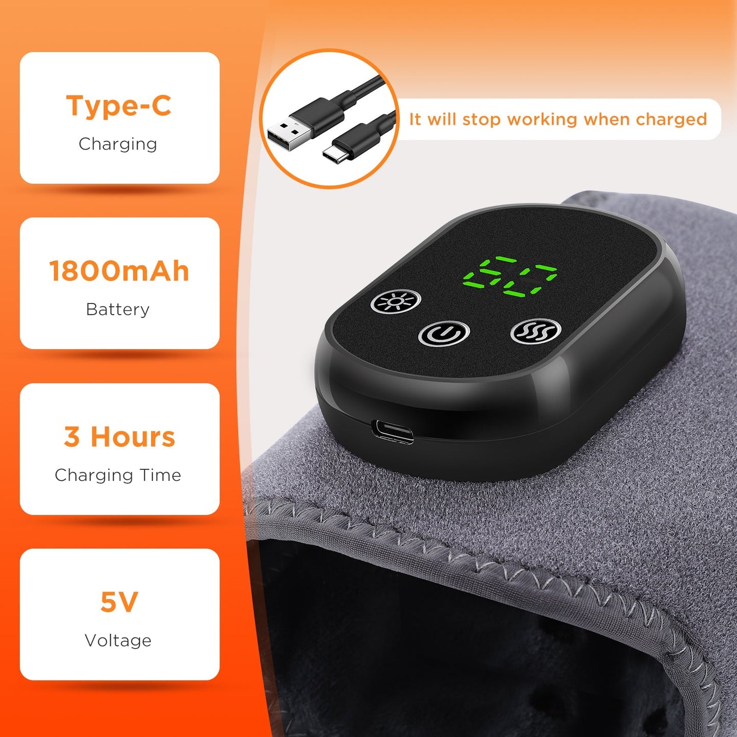 Ankle Massager Hot Compress Device