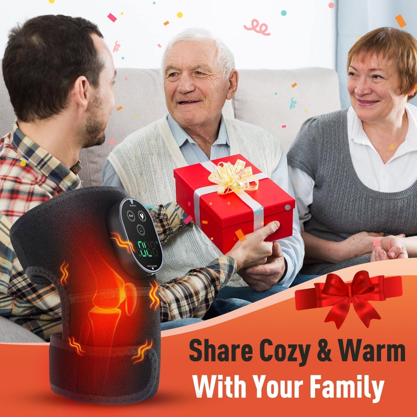 Knee Heating Pad Pain Relief Therapy Device