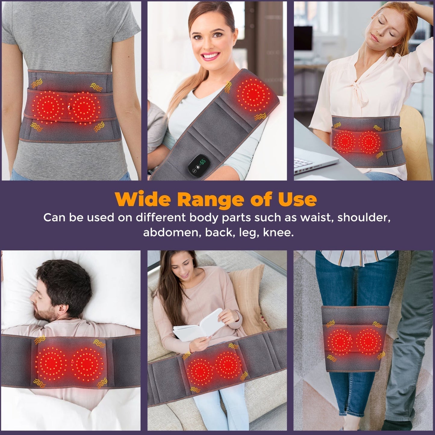 LED Heated Massage Belt