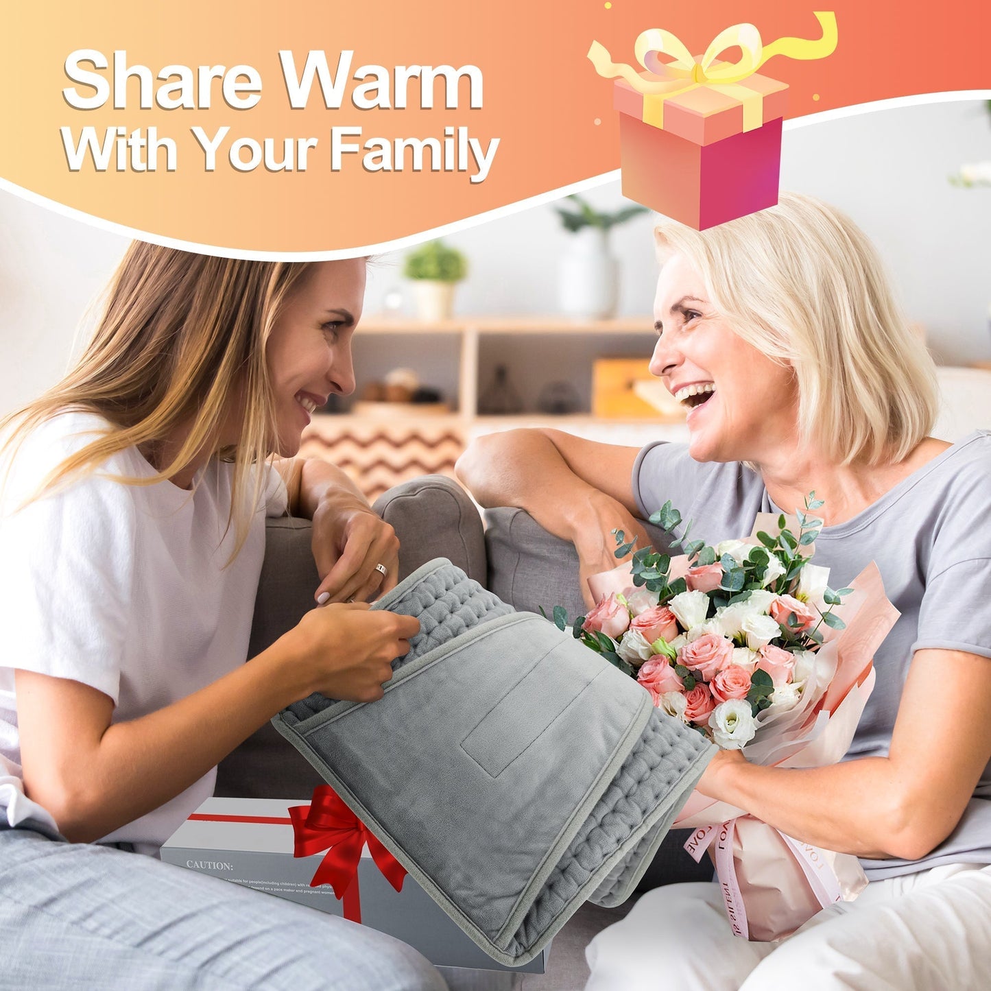 Electric Heating Pad Heated Blanket Heating Belt Combo Set