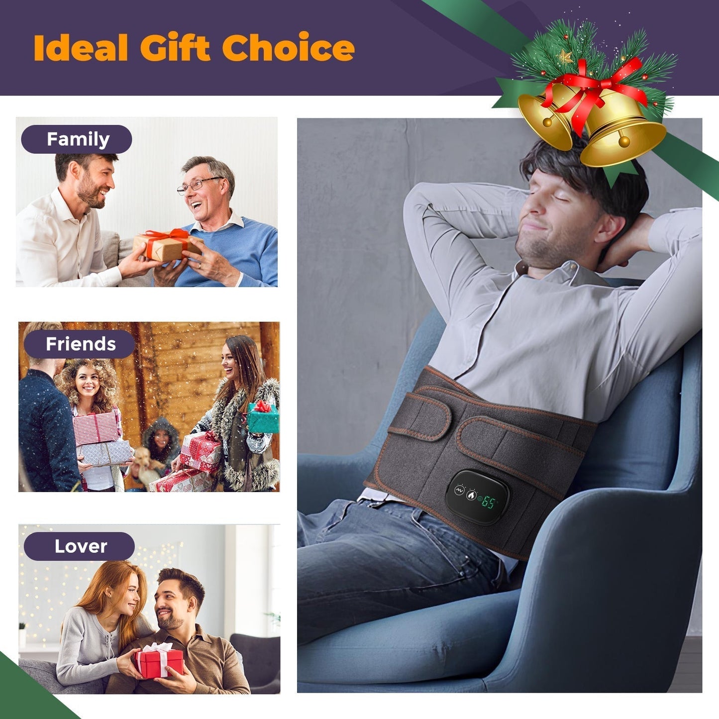 LED Heated Massage Belt