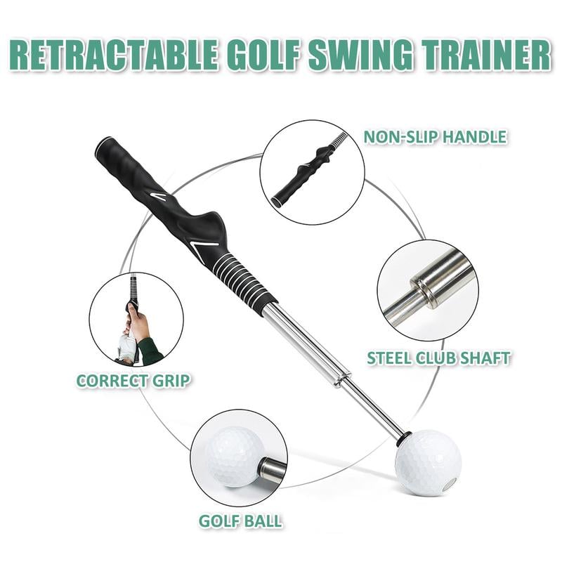 Telescopic Retractable Golf Training Aid Device