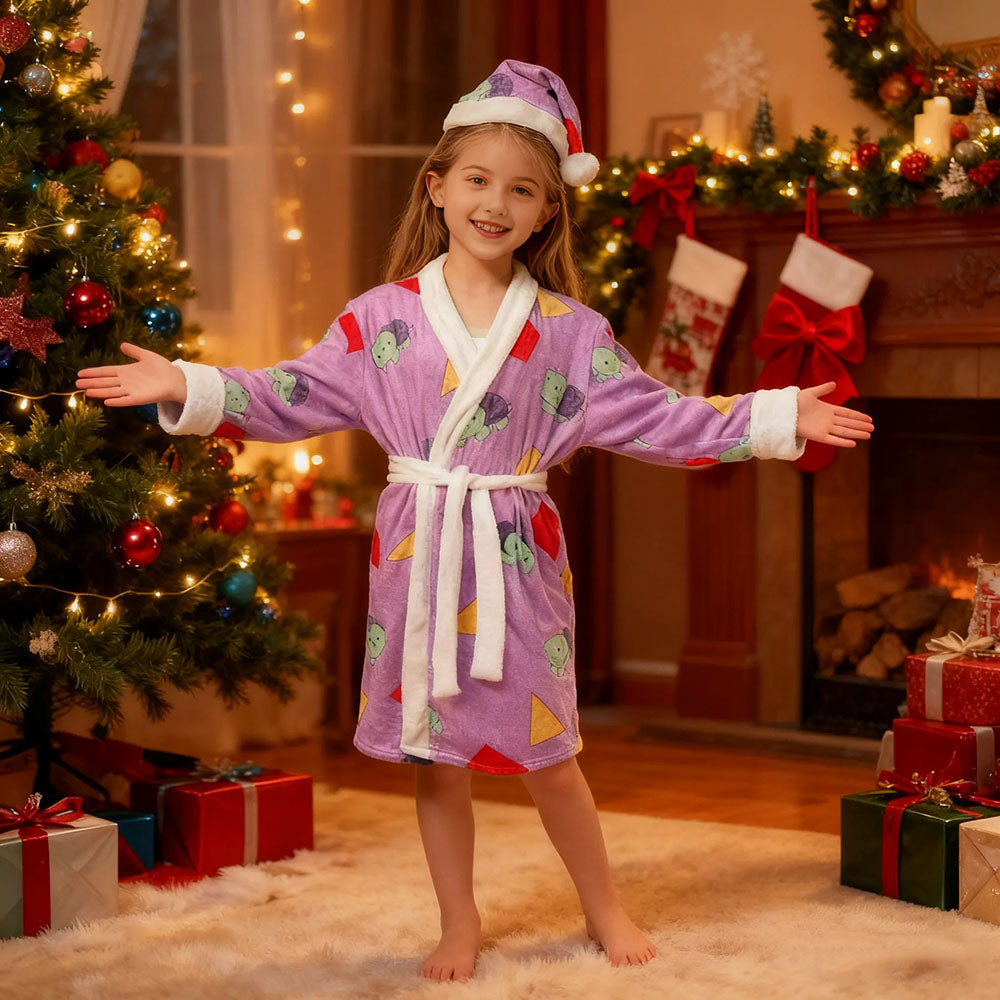 Pop Star Costume Robe Dress-up Suit Santa Hat Kids Adults