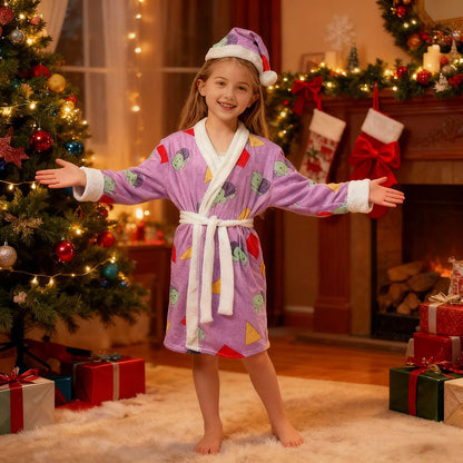 Pop Star Costume Robe Dress-up Suit Santa Hat Kids Adults