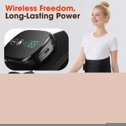 Elastic Waist Support Belt LED Massage Function