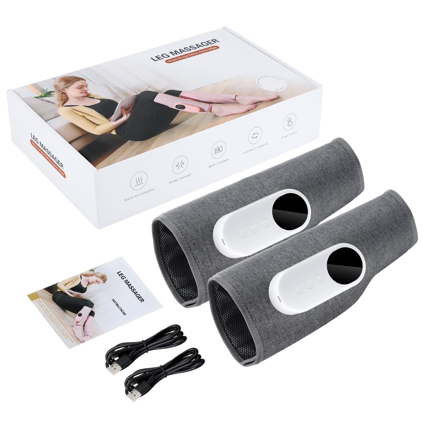 Leg Massager Air Compression Device for Foot and Leg Therapy