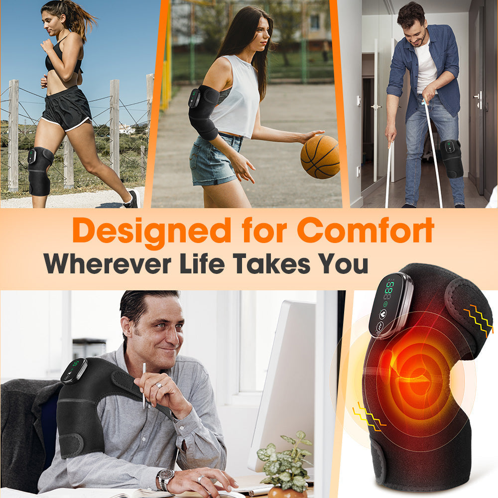 Heating Vibration Knee Pad Therapy Device