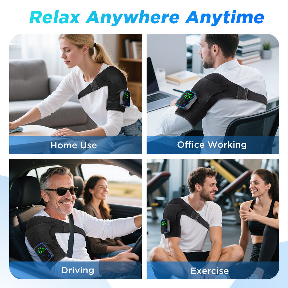 Wireless Shoulder Massager APP Control Detachable Design