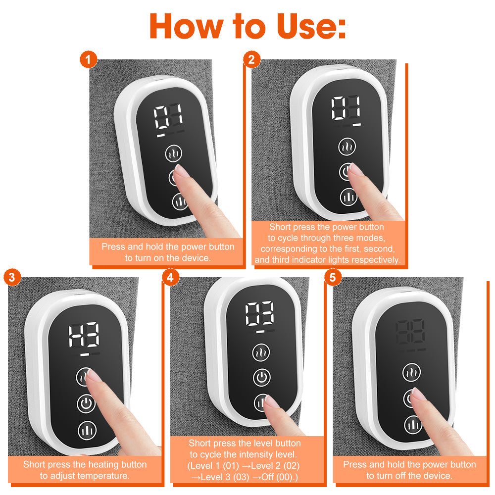 Wireless Calf Massager Device 360 Degree Air Pressure