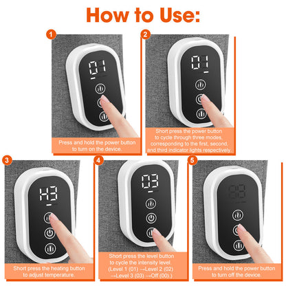 Wireless Calf Massager Device 360 Degree Air Pressure