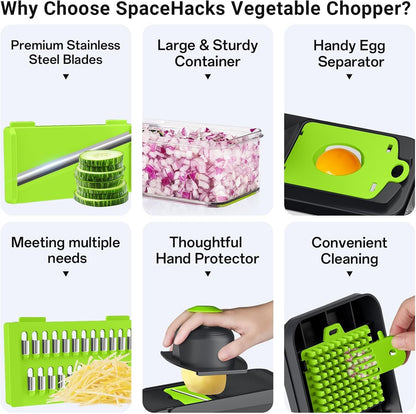 Vegetable Chopper 12-in-1 7 Blades Mandoline Slicer Kitchen Tool