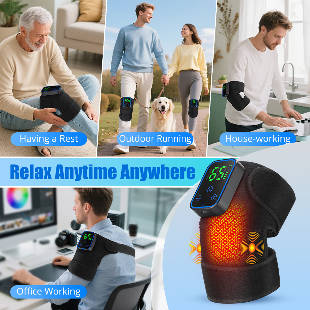 Knee Massager with Heat and App Control
