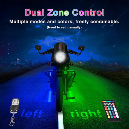 12pcs Motorcycle LED Light Kit Brake Turn Signal Set