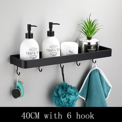 Aluminum Bathroom Wall Shelf Storage Unit