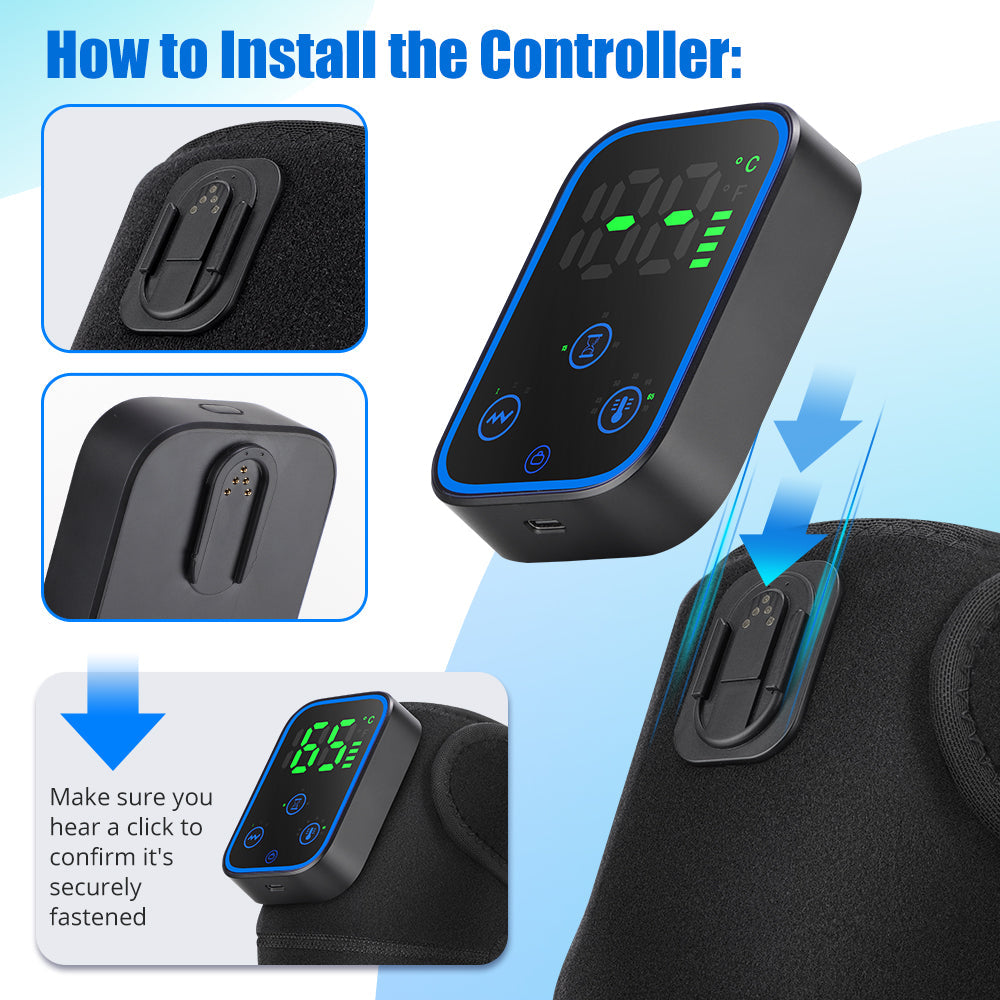 Knee Massager with Heat and App Control