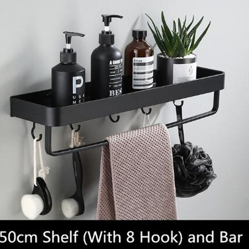 Aluminum Bathroom Wall Shelf Storage Unit