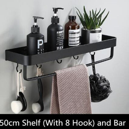 Aluminum Bathroom Wall Shelf Storage Unit