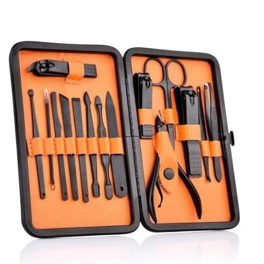 15 Piece Nail Care Tools Manicure Set Travel Case