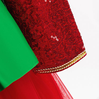 Girls Ball Gown Dress with Magnetic Socks