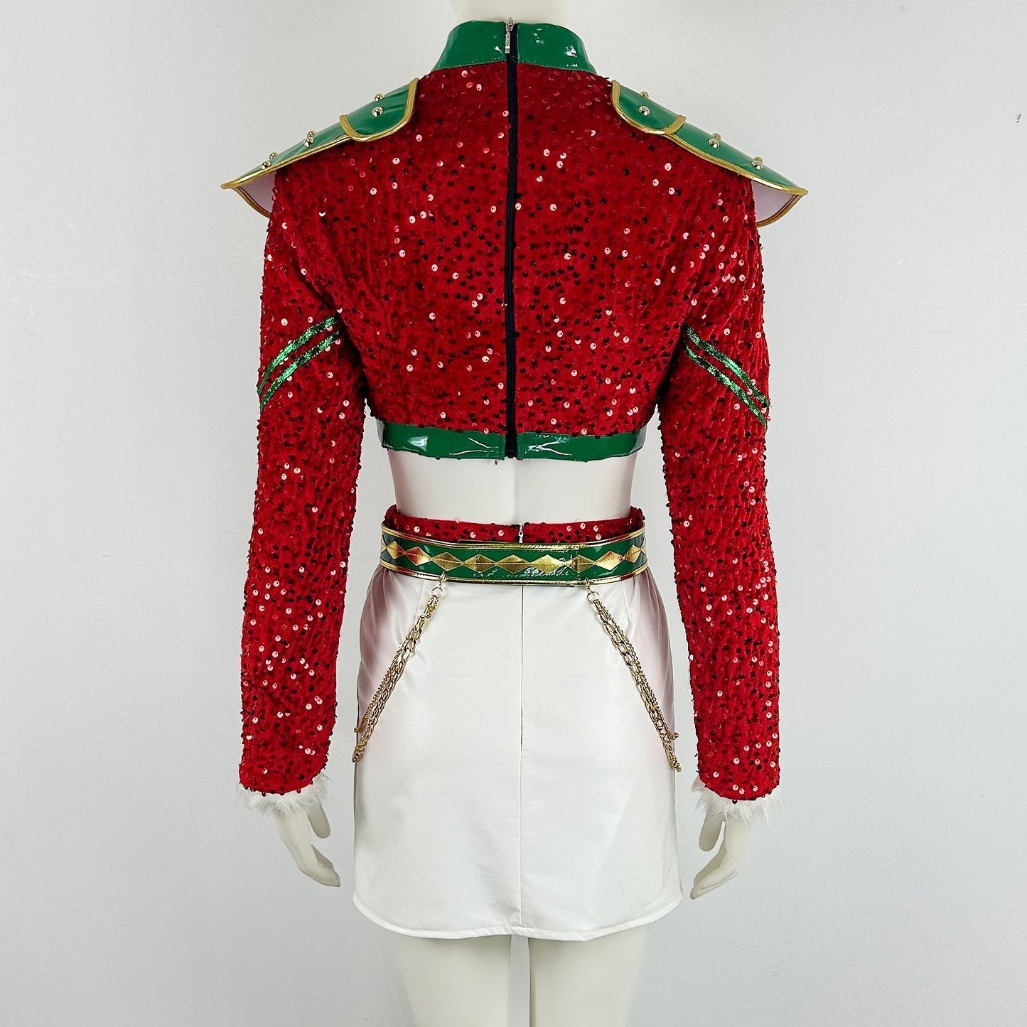 Xmas Pop Idol Costume Dress Holiday Outfit