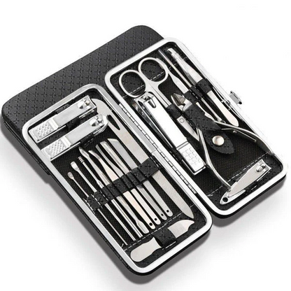 19-in-1 Nail Clipper Manicure Set Stainless Steel Tool Kit