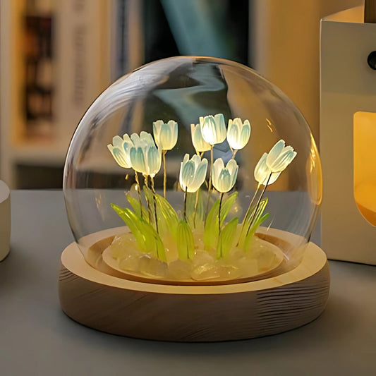 Tulip LED Flush Mount Night Light Fixture