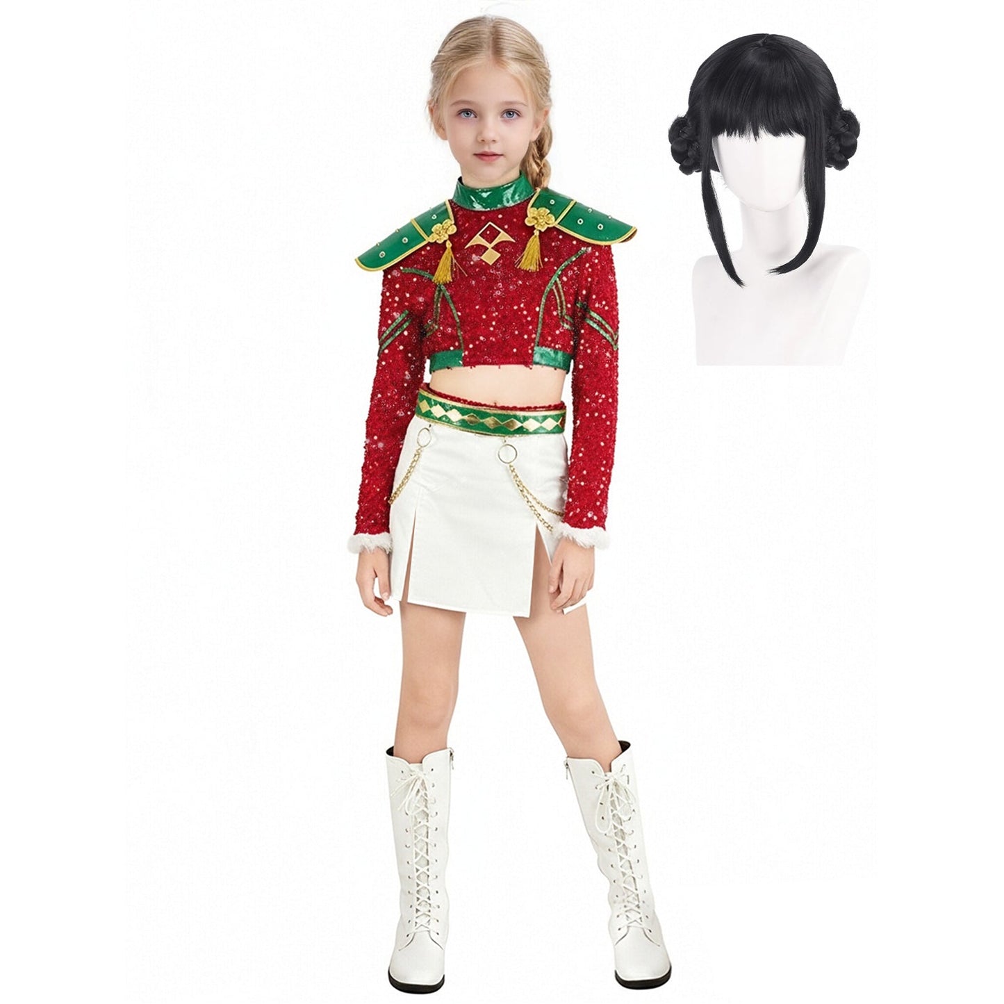 Xmas Pop Idol Costume Dress Holiday Outfit