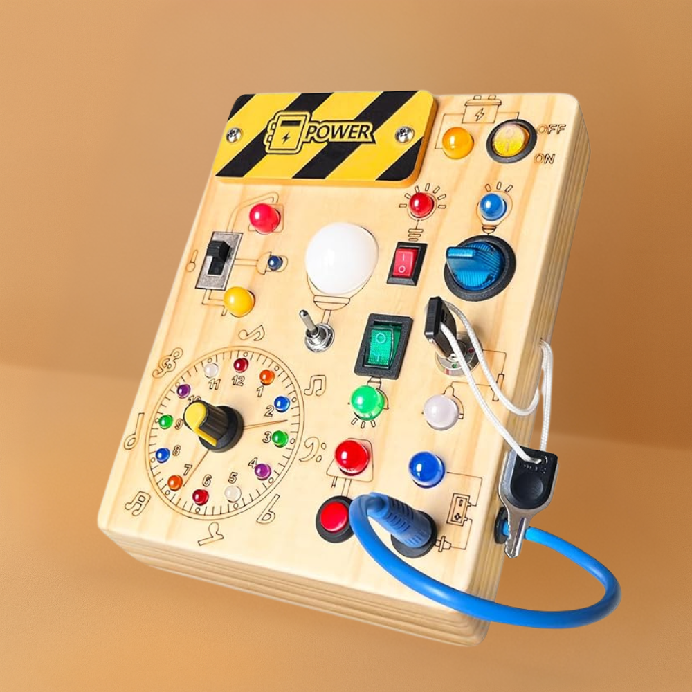 Montessori Busy Board Sensory Toy for Toddlers