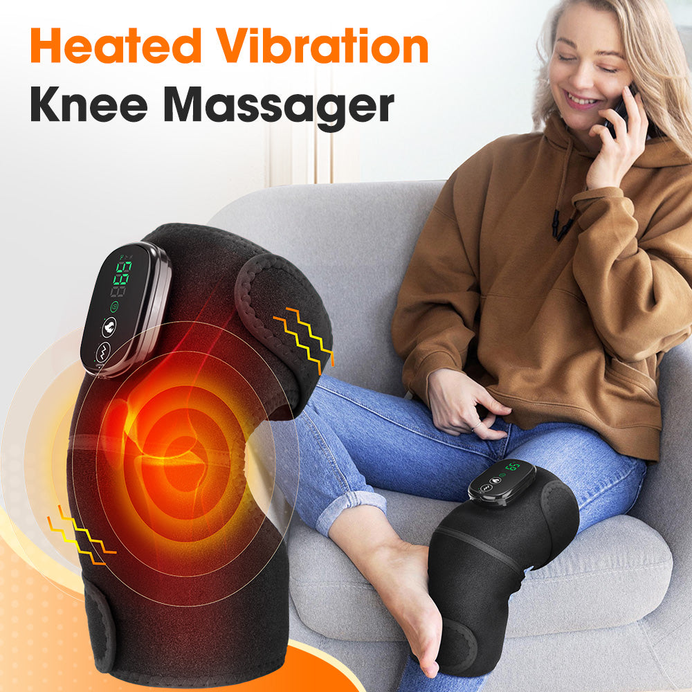 Heating Vibration Knee Pad Therapy Device