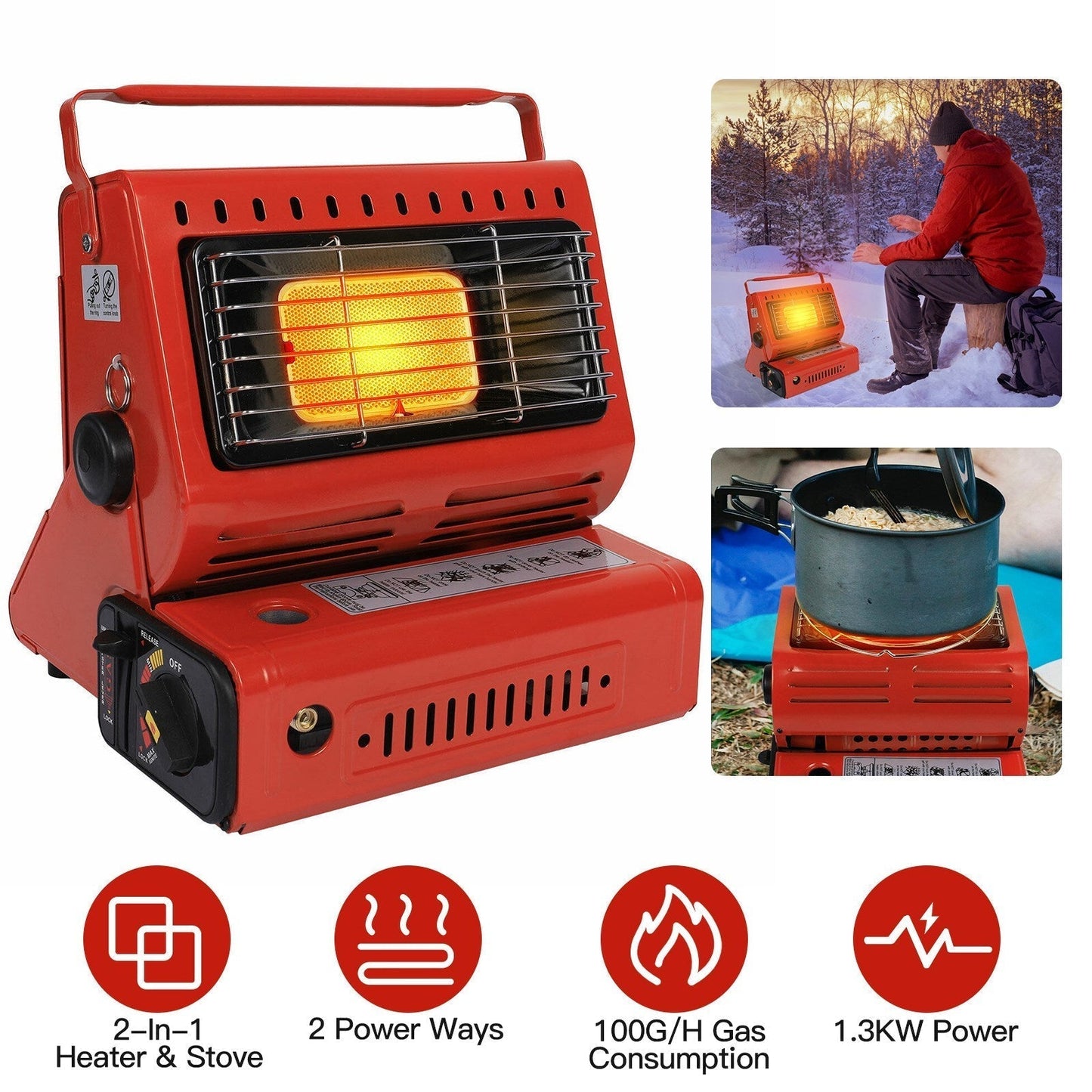 Butane Burner Portable Outdoor Stove Camping Cooking Equipment