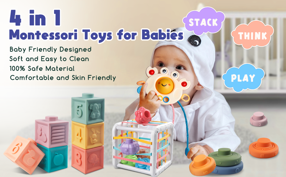 Montessori Baby Sensory Toy Set