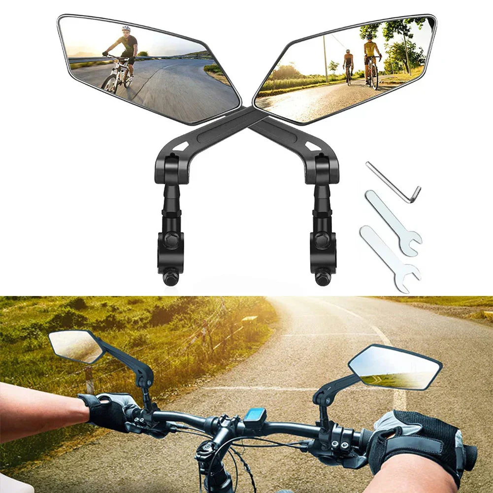 Circular Bike Mirrors 2 Pack Rearview Bicycle Accessories