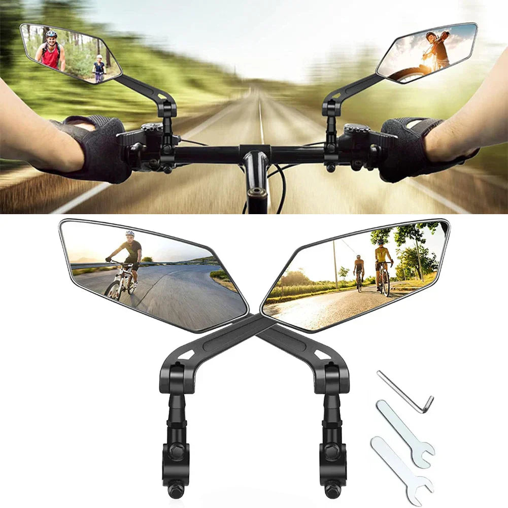 Circular Bike Mirrors 2 Pack Rearview Bicycle Accessories