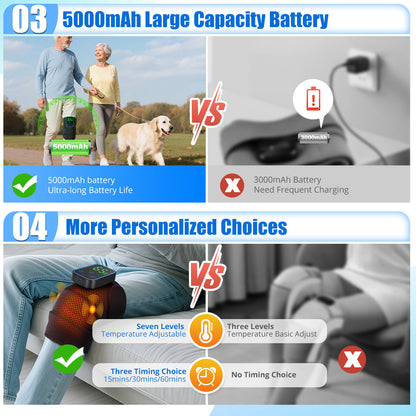 Knee Massager with Heat and App Control